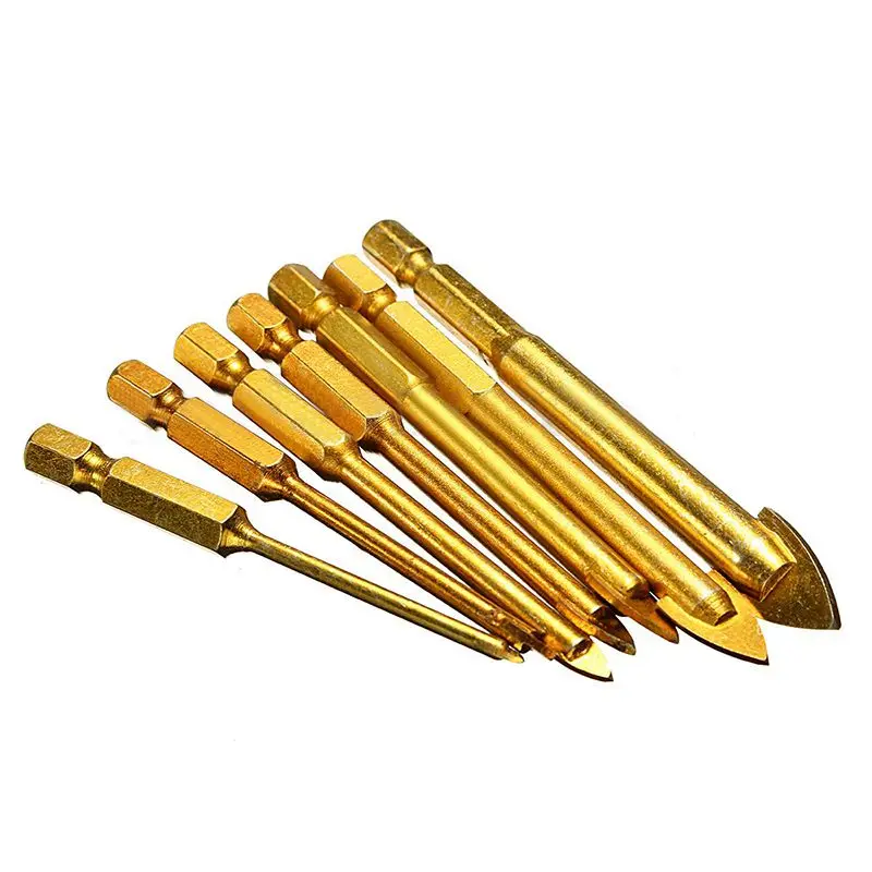 SHGO HOT 7pcs головка копья сверла набор сверл для керамической плитки стекла