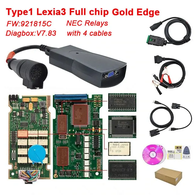 For Lexia3 full chip 5 шт. Lexia 3 PP2000 полный чип Diagbox V7.83 прошивка 921815C Lexia3 V48/V25 для Citroen для peugeot OBDII диагностический инструмент - Цвет: For Lexia3 full chip