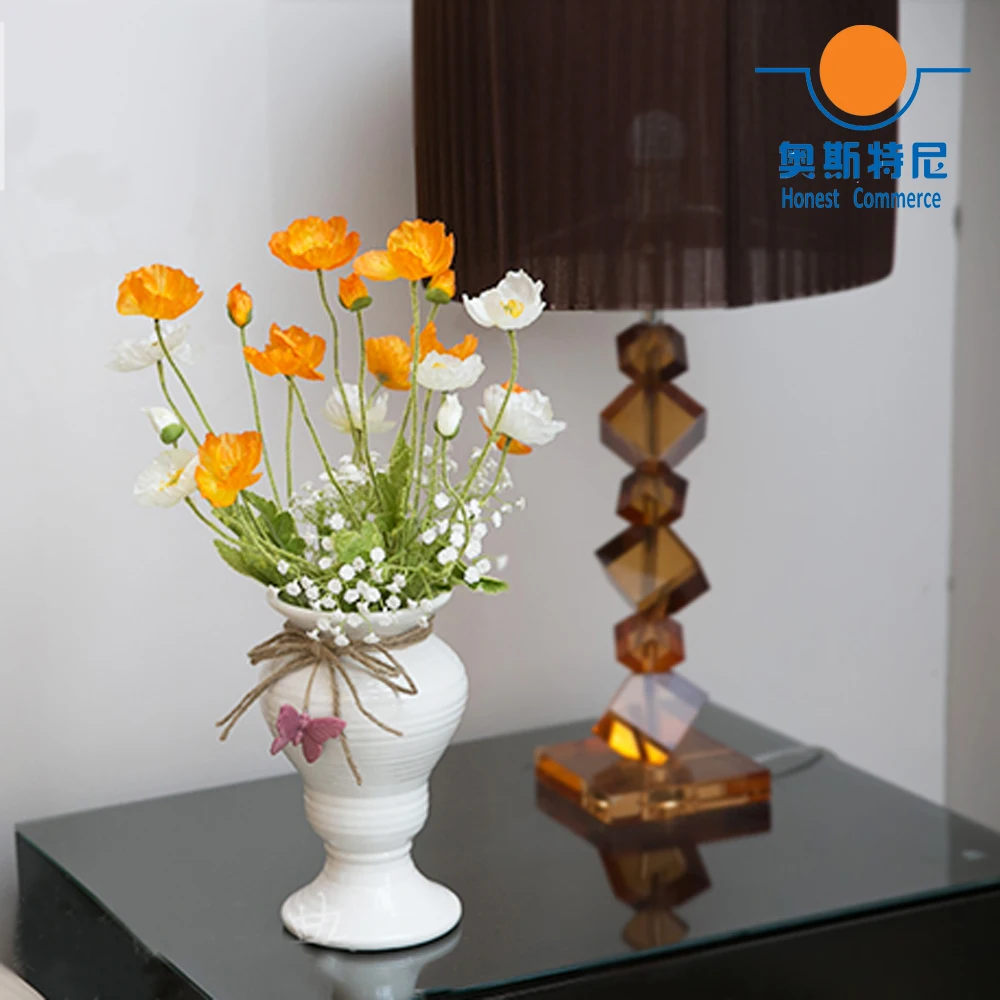 Букет искусственных цветов 5 шт. искусственные цветы из кукурузы и мака | Дом сад