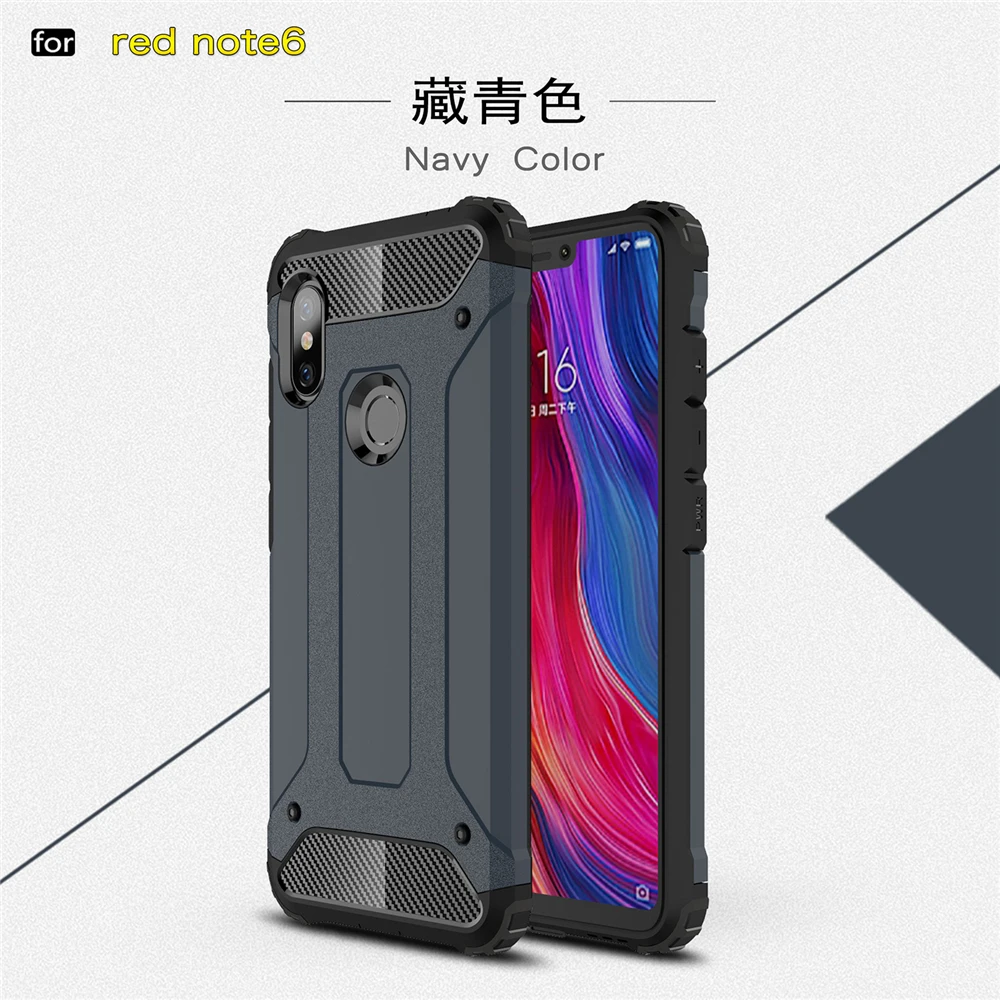 Чехол для Xiaomi Redmi Note 6 Pro резиновый армированный жесткий чехол телефона Note6 |