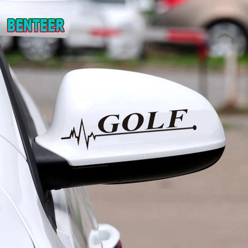 2 шт. Автомобильная наклейка на зеркало заднего вида для VW Golf1 3 4 5 6 7 MK3 MK4 MK5 MK6 MK7 TDI