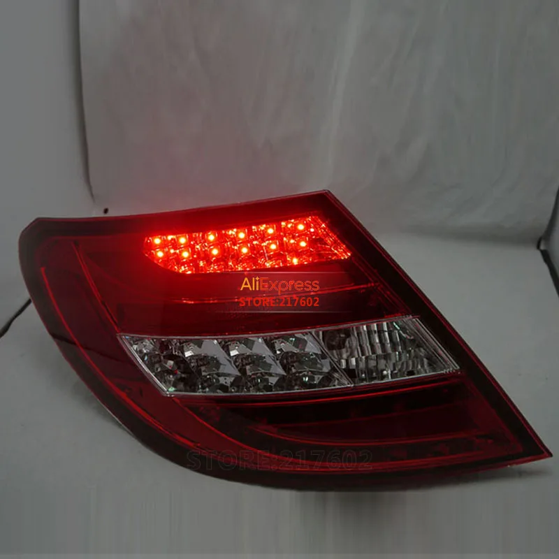 SONAR бренд для Mercedes-Benz c-класс W204 C180 C200 C230 C260 светодиодный задний фонарь 2007-2010 года черный с красным корпусом