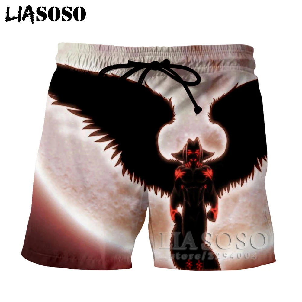LIASOSO Vikings Berserk shorts The Monster Wolf of Norse Mythology short 3d printing cosplay Harajuku vi001 | Мужская одежда