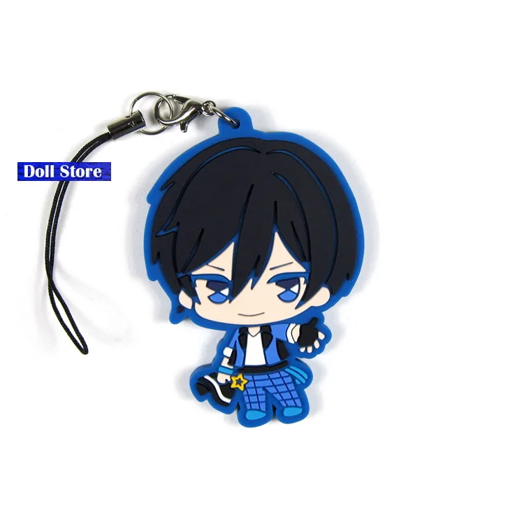Ensemble Stars короткая футболка с героями из японского аниме «figurerubber силиконовые сладкий запах подвеска на мобильный телефон брелок ремешок D179