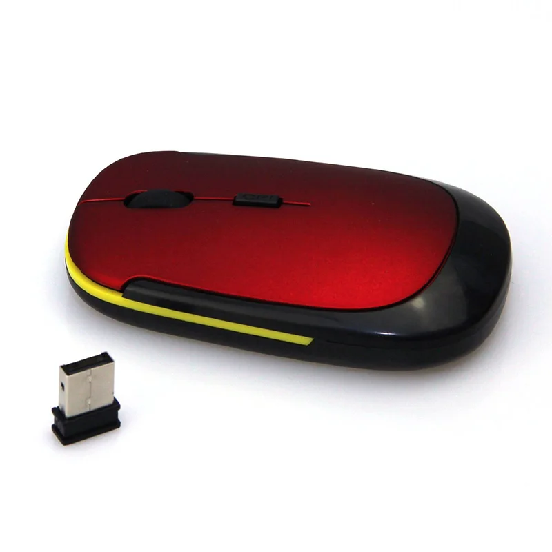 Etmakit Мини тонкая 2 4G USB Беспроводная оптическая мышь для ноутбука мыши компьютера