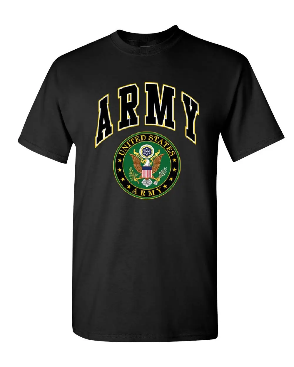 United States Army T-Shirt Crest Patriotic Tee Shirt Cool Casual pride t shirt men Unisex Fashion tshirt free shipping | Мужская одежда