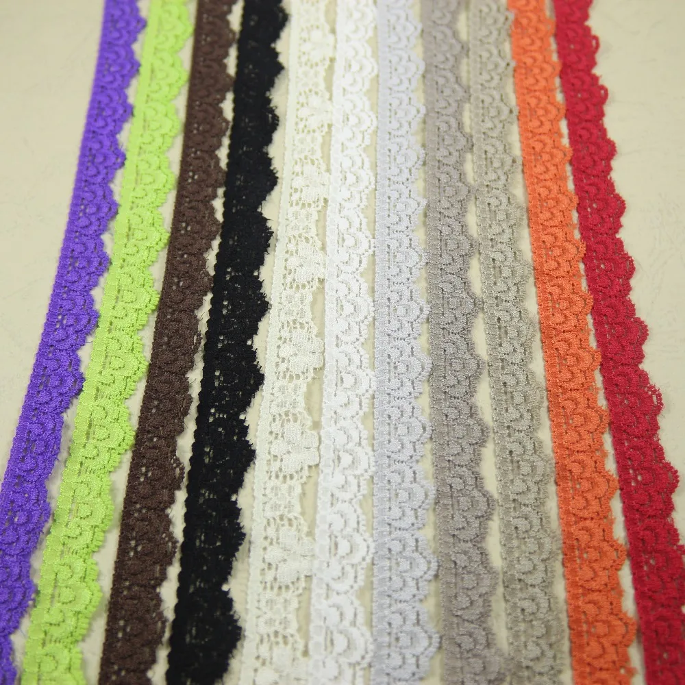 

Эластичный стрейч кружевной отделкой 10 ярдов/лот 15/17 мм Ширина повязка на голову "сделай сам" для шитья одежды эластичное кружево