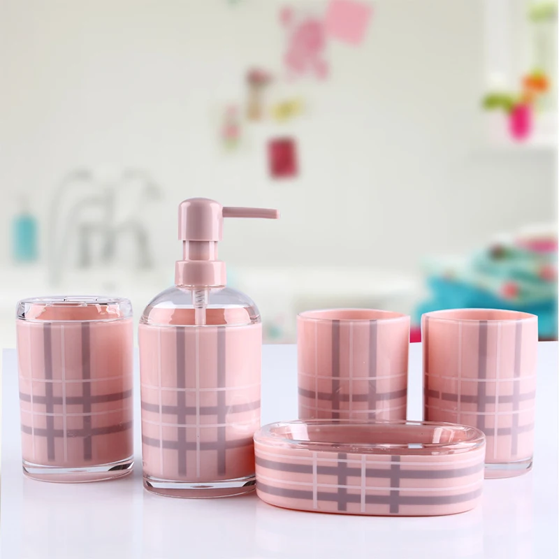 Набор аксессуаров для ванной Wourmth 5 шт./компл. из смолы | Дом и сад