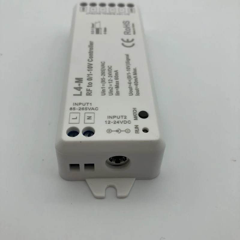 3pcs RF to 4 Channel 0-10V Dimmer 0-10V converter, match with RF remote 85-265v  or 12-24V change to 0-10V Dimmer L4-M enlarge