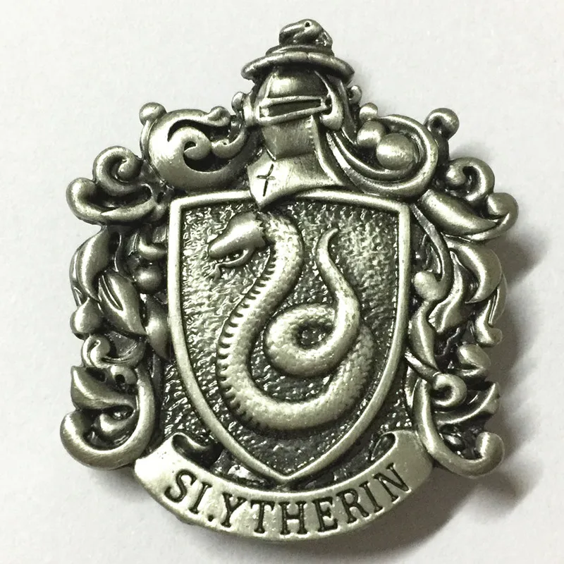 

FANTASY UNIVERSE Movie HP Charm Brooch Snake Pattern Antique Brass Metal Jewelry Women/Boy Gift