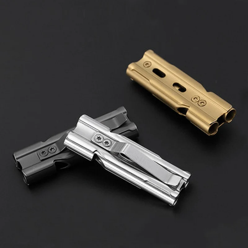 Открытый набор для выживания свисток из нержавеющей стали с высокой децибел