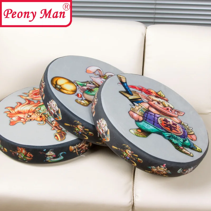 High Quality! 3D Simulation Plush Chinese Zodiacs Cushion Round Pillow Chair Seat Sofa Meditation Floor Cushions Birthday Gift | Дом и сад