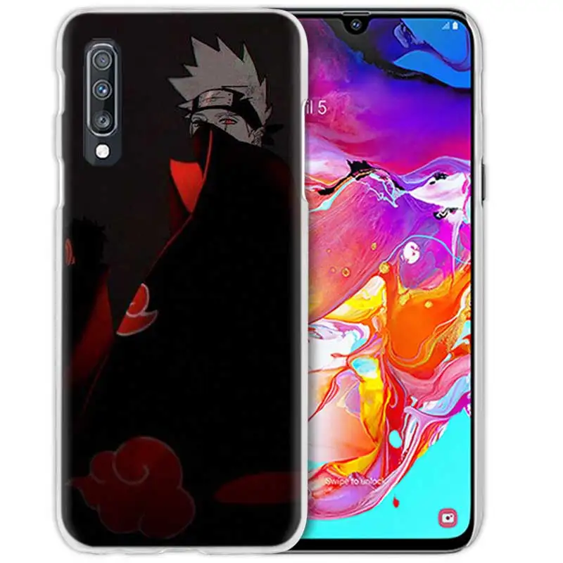 04 Героя аниме «Наруто Какаси из аниме «чехол для samsung Galaxy M40 A50 A80 A70 A60 A40 A30 A20e A10 J4 J6 плюс J8 S10e жесткий чехол с рисунком из аниме чехол для телефона - Цвет: 04