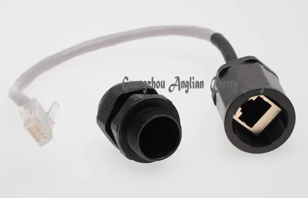 M22 Ethernet LAN RJ45 водонепроницаемый штекер 25 см кабель IP67 ЗАЩИТА открытый AP коробка беспроводной мост Интерфейс CAT5E CAT6E 1 блок