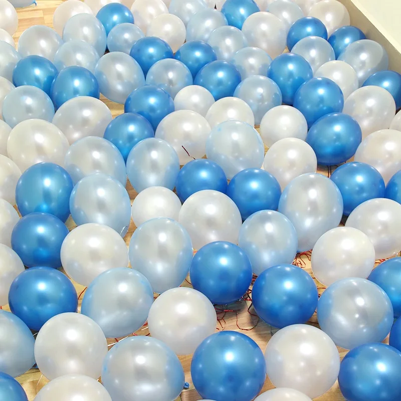 blue and white 30 шт./лот 10 дюймов Тиффани золото черный латекс гелиевые шары Свадьба День рождения детский душ вечерние принадлежности для декора детские игрушки Воздушные шары - Цвет: blue and white