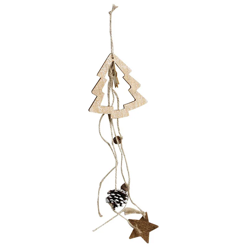 2018 New Wooden Christmas House Cabin Hanging Decor Tree Decoration Party Home Xmas Navidad Random | Дом и сад