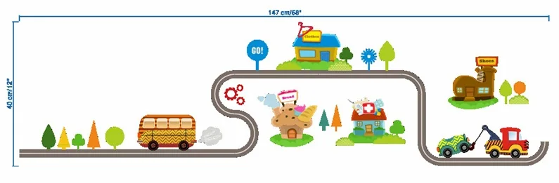 82 Наклейка на стену с мультяшным автомобилем, декоративные наклейки для мальчиков, спальни, детской комнаты, автомобиля, плакат, Настенная Наклейка s - Цвет: 82