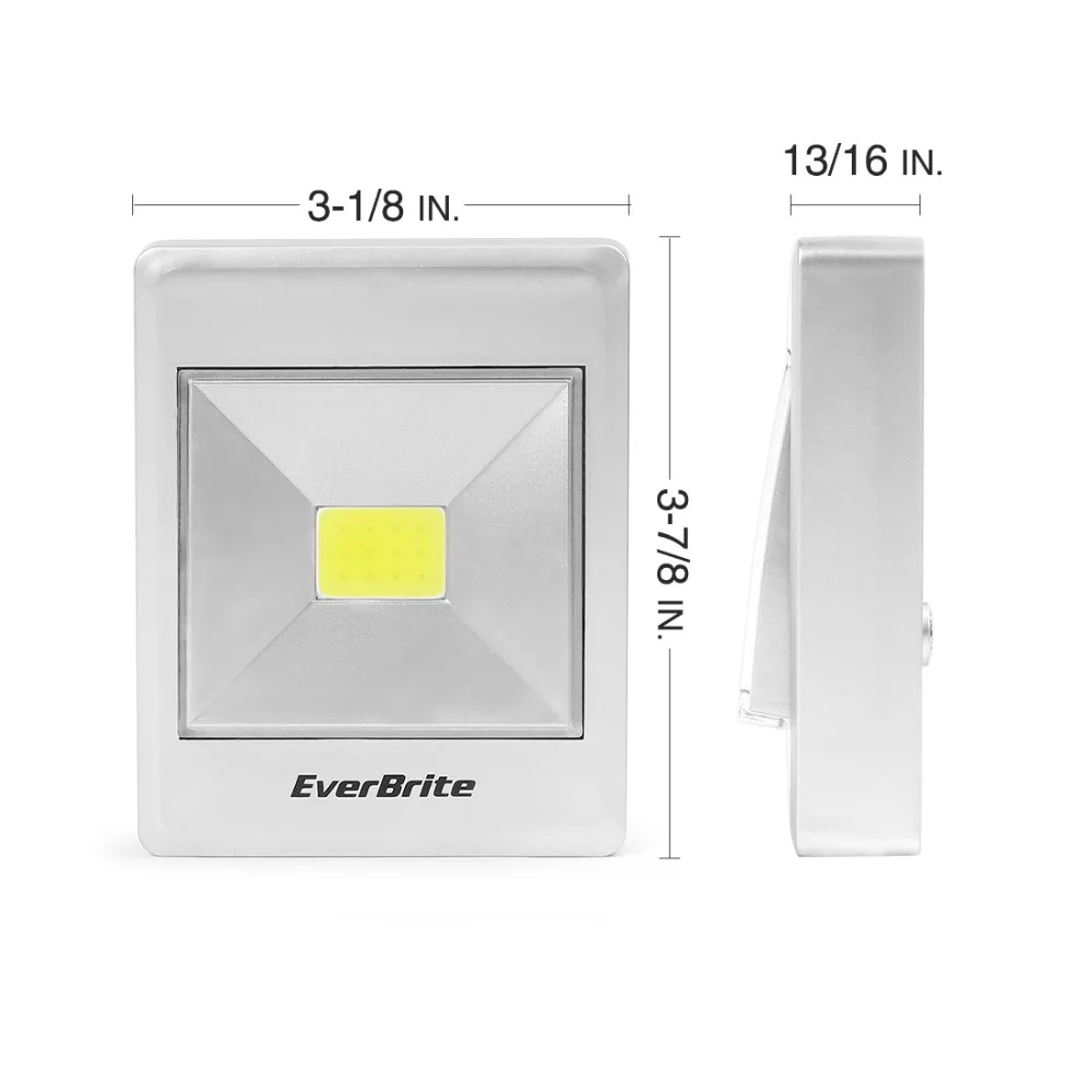 Ночные светильники EverBrite COB беспроводные аварийные магнитные новинка квадратная