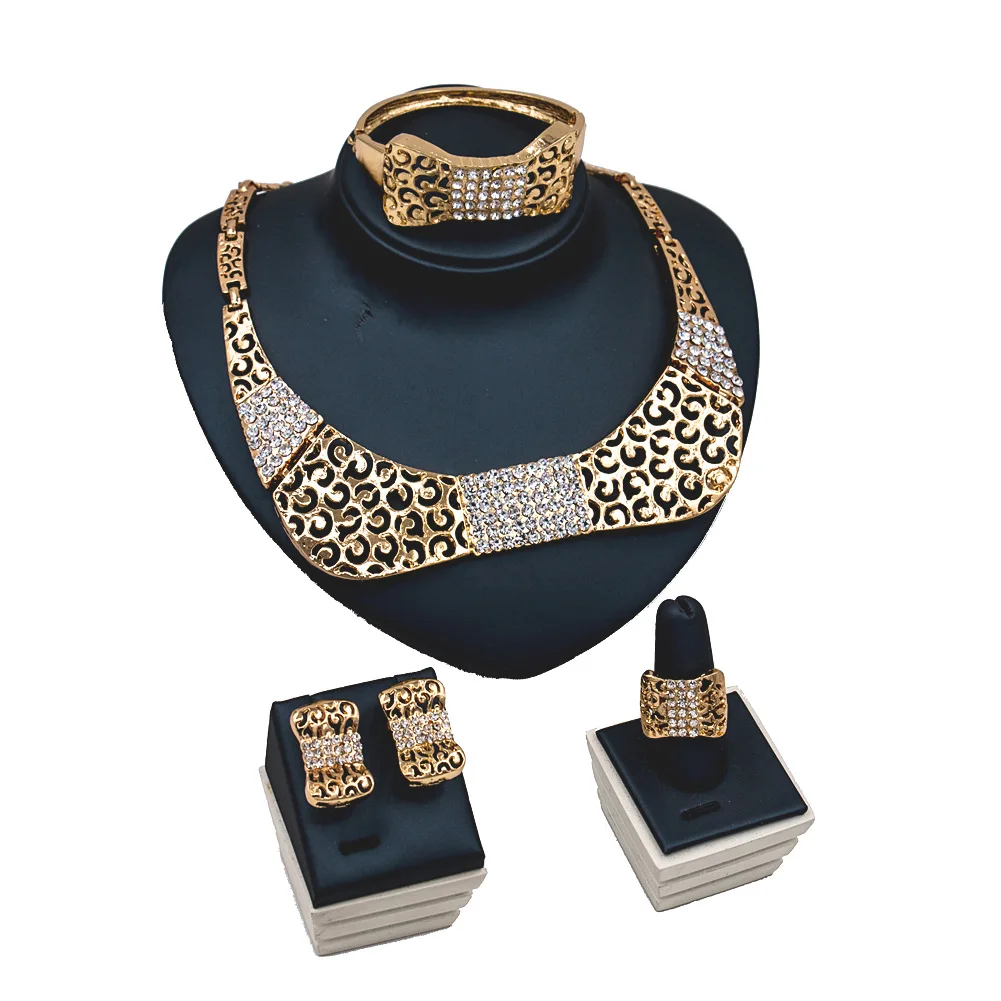 Новинка ювелирное изделие Модный комплект из 4 предметов ювелирных изделий в