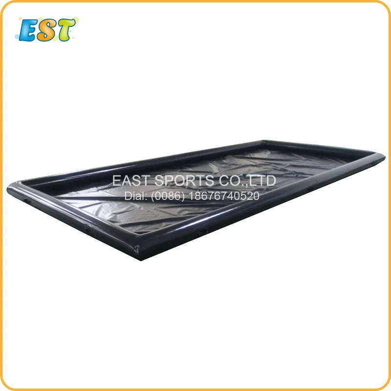 Commercial Machine Customized Water Containment Mat Pvc Portable Inflatable Car Wash Mats - Цвет: Black