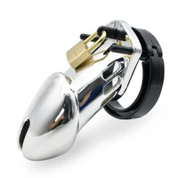 prison bird male designer male chastity devices chrome cage small standard penis rings adult sexy toys for man a284