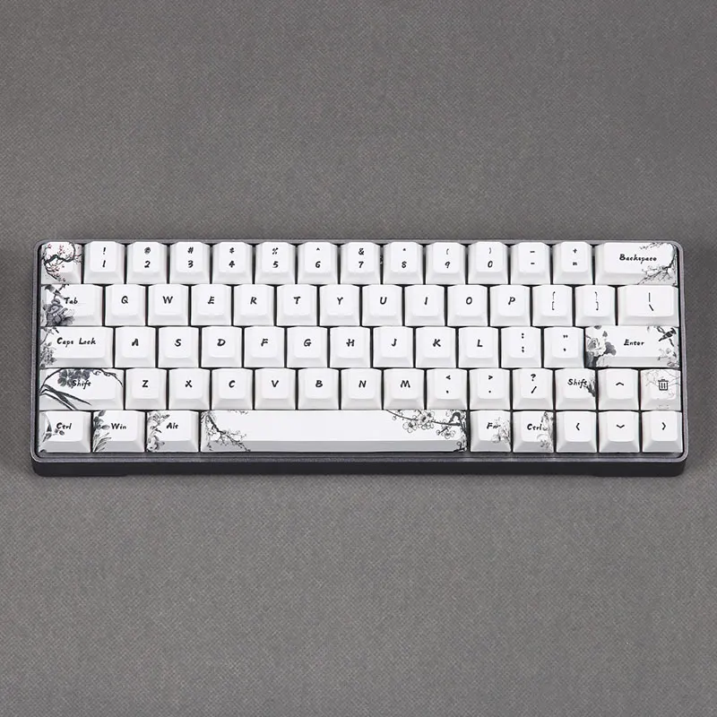 64keys Краситель подкровати keycap Вишневый профиль fit gk64 - Цвет: 64keys