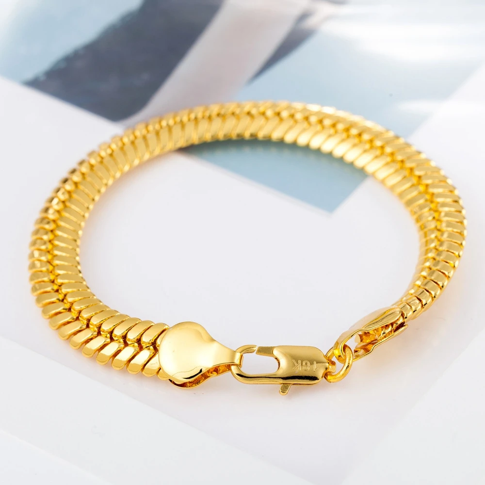 

Herringbone Bracelet Stamped Yellow Gold Filled Mens Bracelet Jewelry Gift