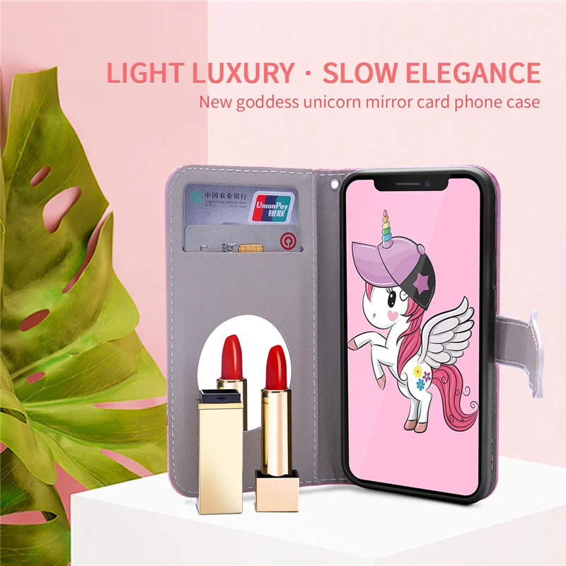 Новинка кожаный чехол книжка для iPhone 6 6s 7 8 Plus X XS XR Max samsung S7 edge S8 S9 J4 J6