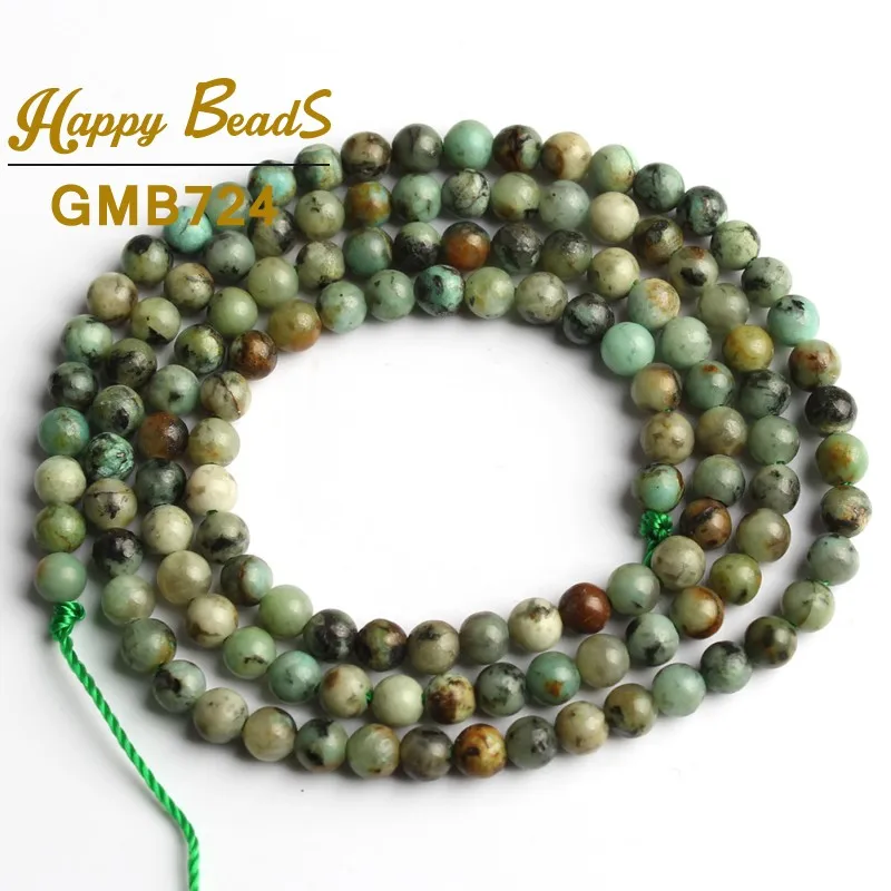 African turquoise 2 мм 3 мм натуральный камень лабрадорит Агаты тигровый глаз кварцевые бусины Круглые бусины для самостоятельного изготовления ювелирных изделий браслет 15'' - Цвет: African turquoise