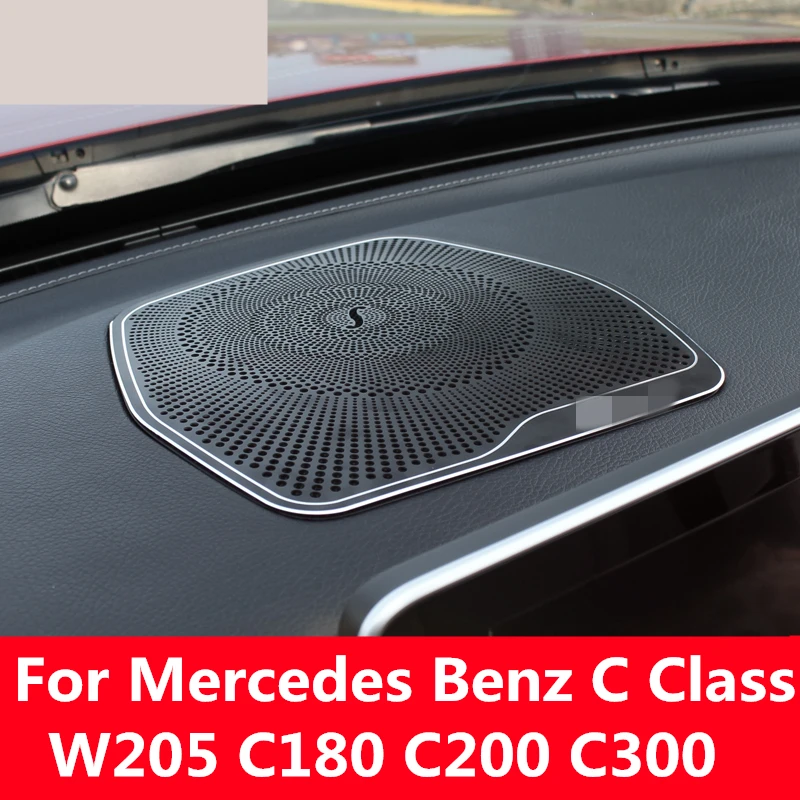 Для Mercedes Benz C Class W205 C180 C200 C300 нержавеющая сталь двери автомобиля аудио динамик
