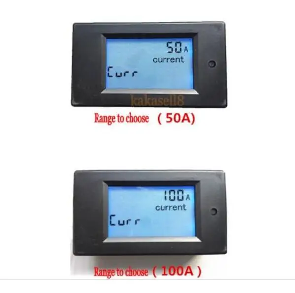 DC 6 5-100 в 100A LCD комбинированный измеритель напряжения тока кВт/ч ватт панельный