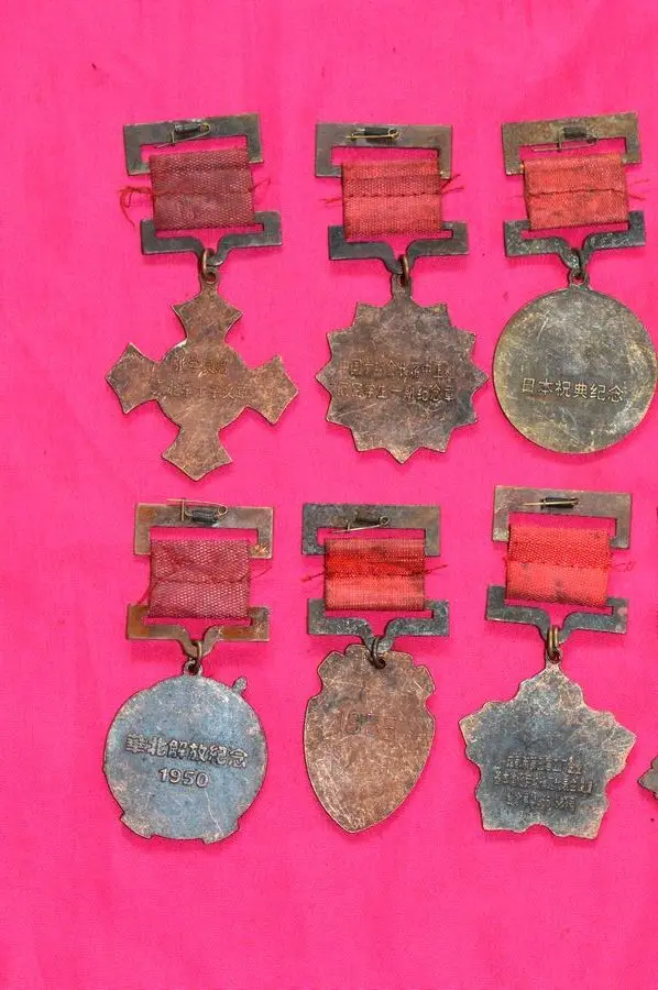 10 шт. винтажная китайская Военная памятная медаль военного героя армейская