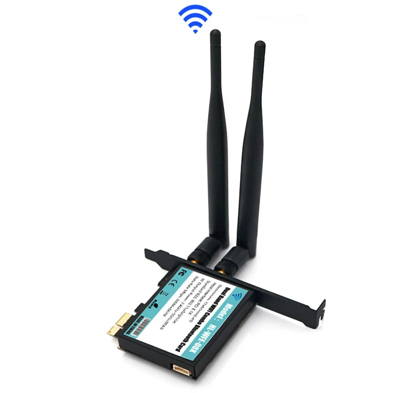 NGFF(M.2) ключ рабочего вайфай карты pc адаптер pcie 1X интерфейс поддержка 802,11 A/B/G/N/AC Bluetooth4.0 для работы легко