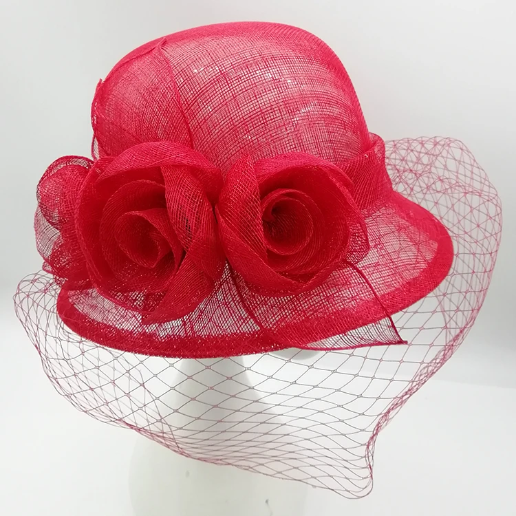 Шляпа с цветами в европейском и американском стиле аристократическая Дамская