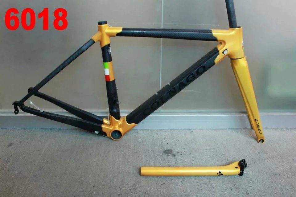 6018 Colnago C60 T1100 труба из углеродистого волокна 3K шоссейный углеродный руль для велосипеда комплект велосипедных рам подходит Di2 и механическая дорожный указано 46/48/50/52/54/56 см рамки - Цвет: 6018