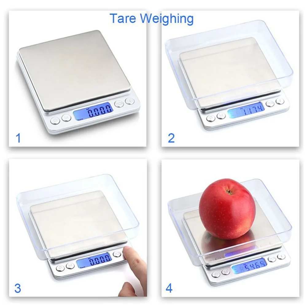 Карманные цифровые весы для ювелирных изделий 500 г портативная мини-электронная