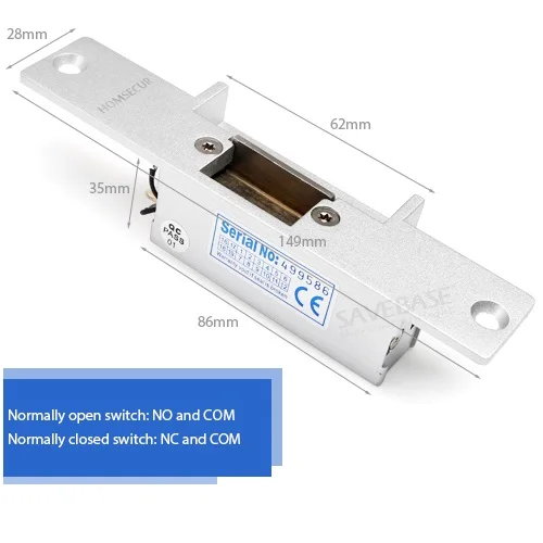 HOMSECUR RU Local Warehouse 500 кг постоянный ток 12 В электрический замок для видеосистемы