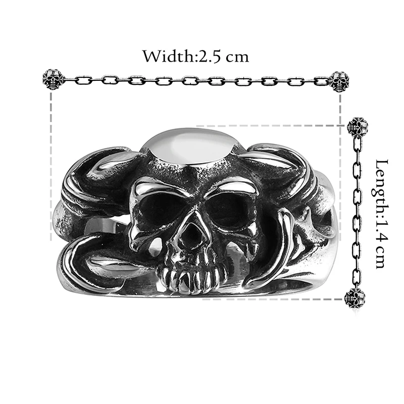 2017 прямые продажи с фабрики Мода новых ретро в стиле панк модные череп головы