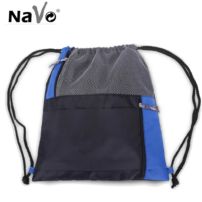 NAVO 40*45 см большой нарисованный рюкзак на веревках портативный нейлоновая сумка