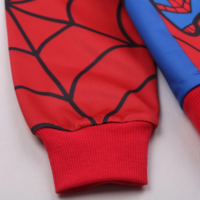 Spiderman Boys jackets hooded cartoon Children's Outerwear with zipper spring fashion kids coats Windbreaker child boys coats