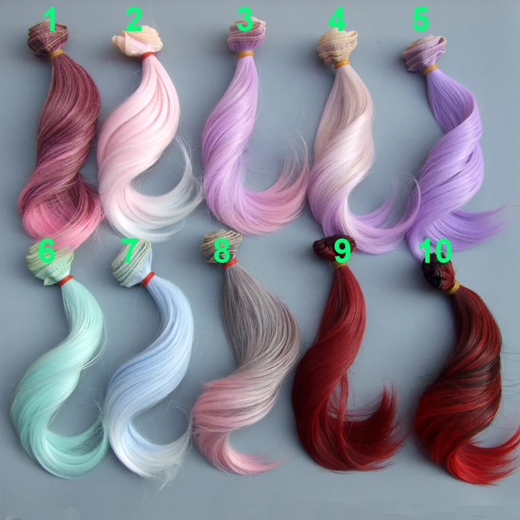 15 см высококачественные высокотемпературные кукольные волосы 1/3 1/4 1/6 BJD SD |