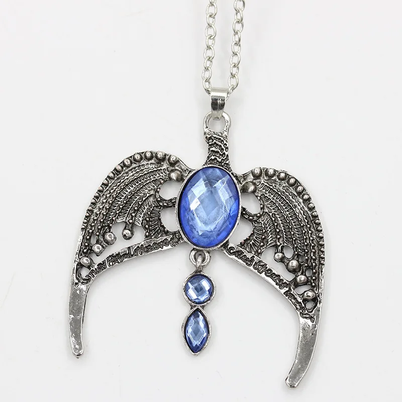 Новые Модные Винтажные ожерелья Ravenclaw Lost Magic Academy цепочка для свитера подвеска из