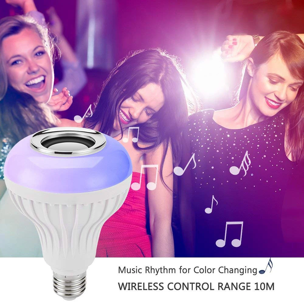 Беспроводной Bluetooth динамик ADDKEY + 12 Вт RGB лампа Светодиодная 110 В 220 умсветильник