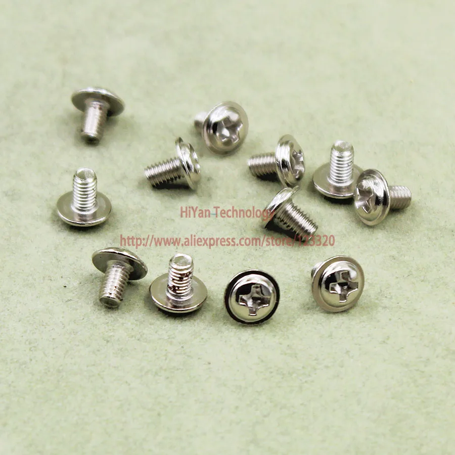 

(100pcs/lot) Hardware M3x5MM Head Screw Round Head With Shim Screw Bolts