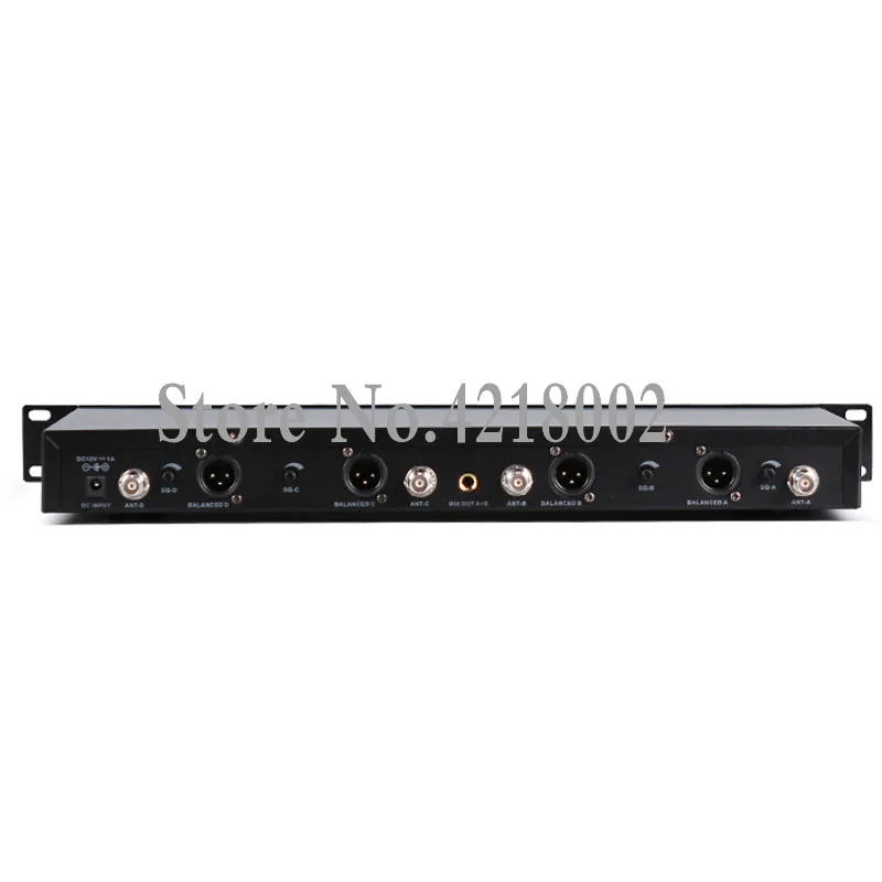 UHF 4 Channel Digital Stage Performance Wireless Microphone Mic System Handheld | Электроника
