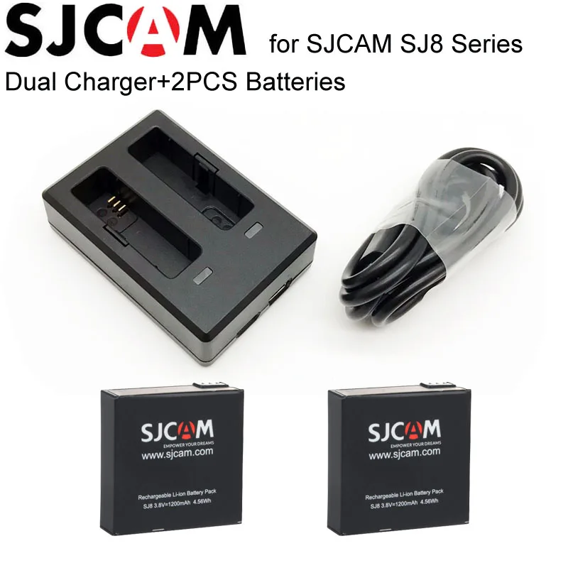 SJCAM SJ8 PRO Аксессуары 1200 mAh литий ионная аккумуляторная батарея для Plus Большой сумка