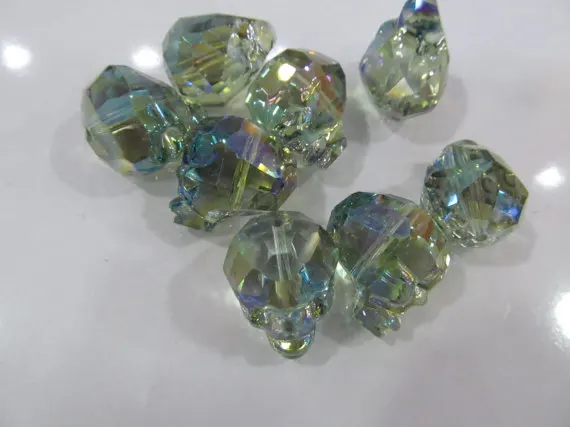 Ручная работа 22-25 мм Хрустальный Череп Кристальный скелет-продается