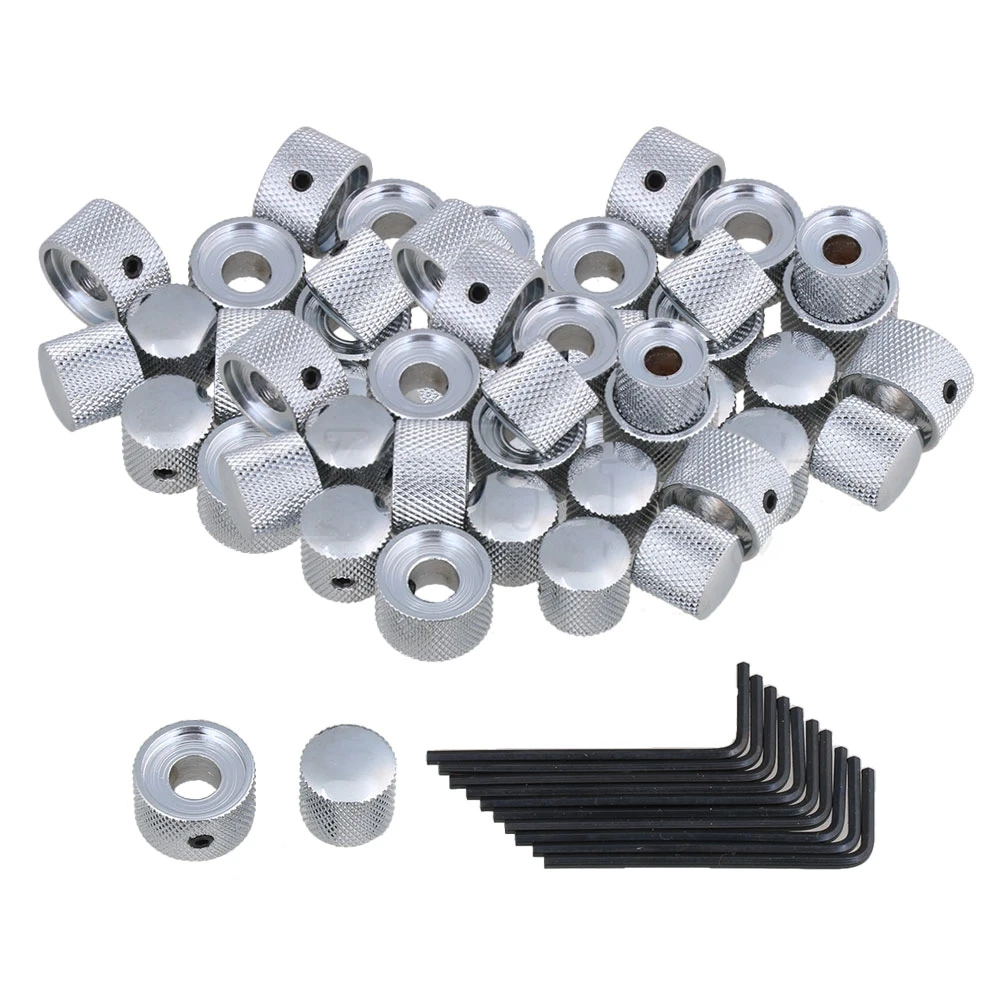 

Yibuy цвет хрома с двумя винтами для гитары