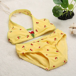 yellow Купальный костюм для девочек Летняя Пляжная одежда из двух предметов купальный костюм для детей от 1 до 5 лет, одежда для купания для маленьких девочек, бикини, Infantil-ST144 - Цвет: yellow