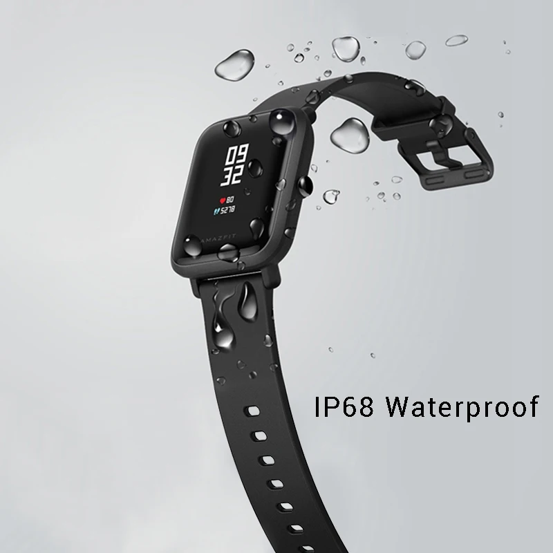 Huami Amazfit Bip GPS Смарт-часы с пульсометром 45 дней аккумулятор Bluetooth4.0 IP68 часы |